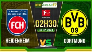 Soi kèo Heidenheim vs Dortmund, 2h30 ngày 03/02/2024